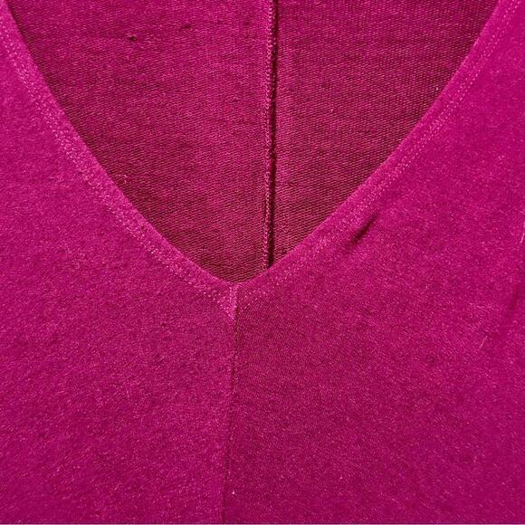 BRYN WALKER Oversized Slouchy Purple/Deep Magenta Batwing Drop Shoulder Tunic - Picture 2 of 8